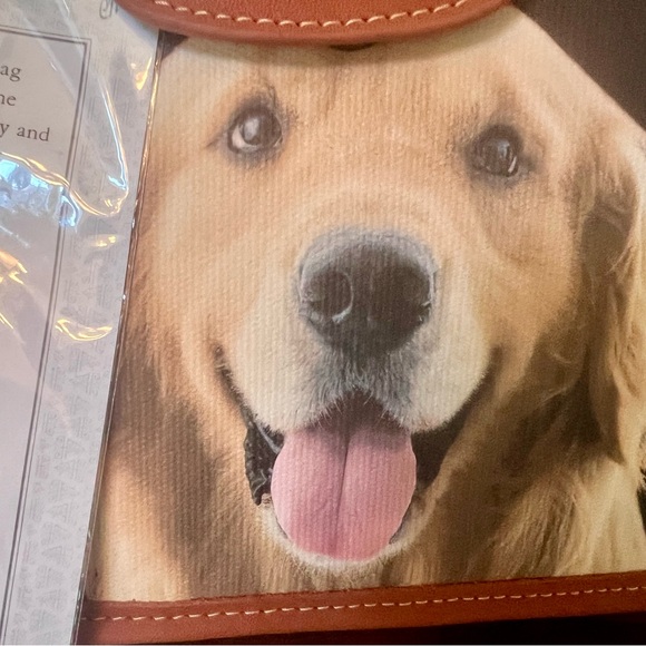 Ainsley Elliott Bradford Exchange collectible golden retriever dog purse bag - Picture 2 of 9